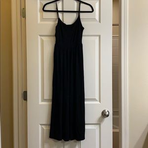 Wide leg cropped jumpsuit